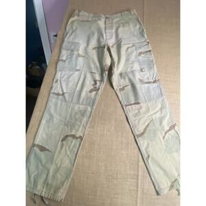 Vintage 90s USGI ARMY Desert Storm Camo Cargo Combat Trousers 33 X 36